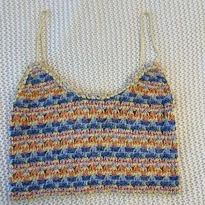Multicolor Crocheted Tank Top from Zara